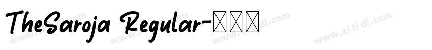 TheSaroja Regular字体转换